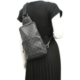 Louis Vuitton Avenue Sling Damier Graphite Backpack Bag Black