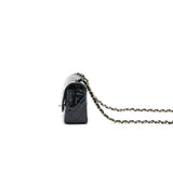 Chanel Mini Rectangular Flap Bag Patent Leather Black with L