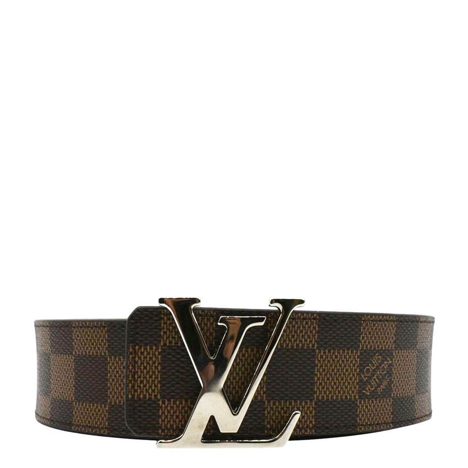Louis Vuitton  LV Initiales Damier Ebene Belt Brown