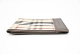 Burberry Card Case in Beige Check Canvas