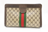 Gucci 'Accessory Collection' Clutch in Brown GG Supreme Canvas