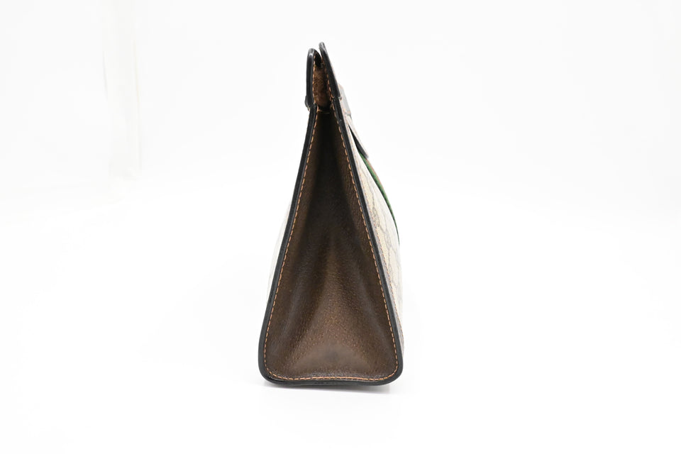 Gucci 'Accessory Collection' Clutch in Brown GG Supreme Canvas