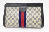 Gucci 'Accessory Collection' Clutch in Navy GG Supreme Canvas