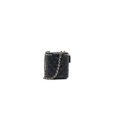 Chanel 21C Long Vanity with Chain Lambskin Black with L