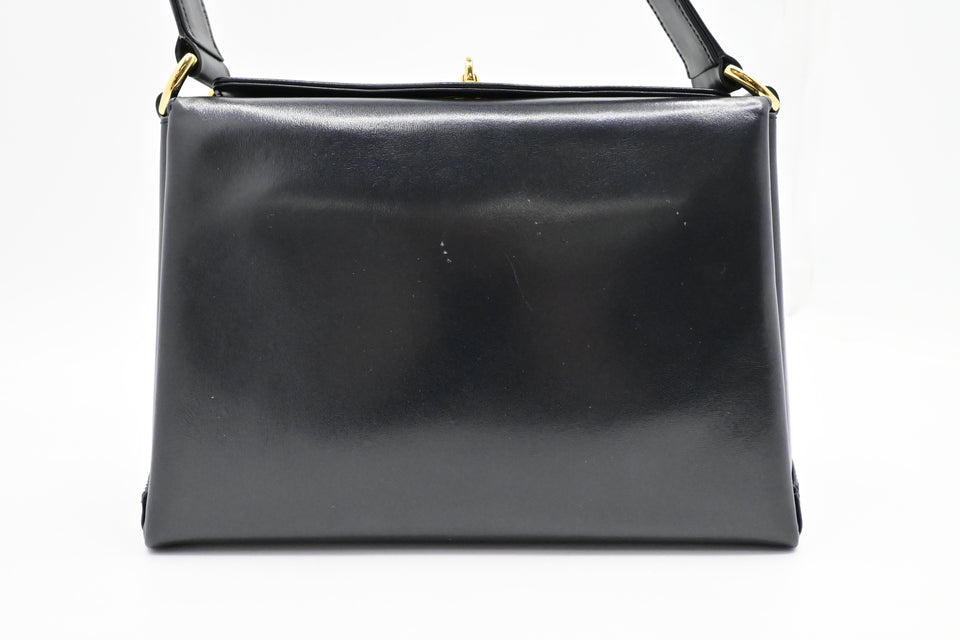 Gucci Handbag in Navy Leather