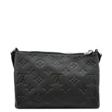 Louis Vuitton Pallas Monogram Empreinte Clutch Crossbody Bag Black