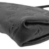 Louis Vuitton Pallas Monogram Empreinte Clutch Crossbody Bag Black