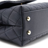 Chanel Mini Coco Handle Iridescent Navy L