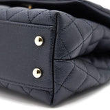 Chanel Mini Coco Handle Iridescent Navy L