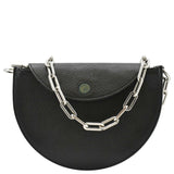 Luxury Burberry Pecan Small Leather Shoulder Bag Black