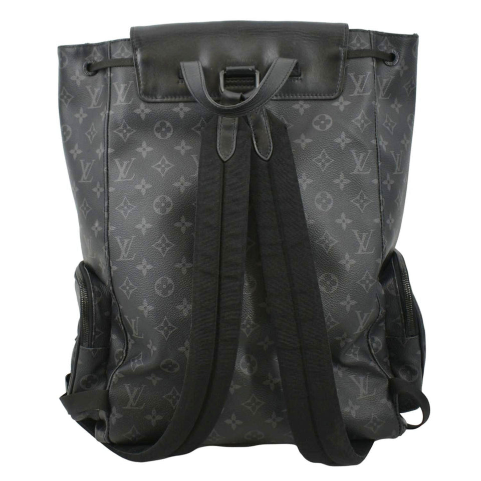 Louis Vuitton Trio Mnogram Eclipse Backpack Bag Black