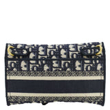Christian Dior Saddle Slim Oblique Canvas Crossbody Bag Navy Blue