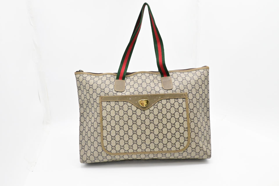 Gucci Plus Travel Bag in Coated Canvas