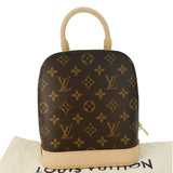 Louis Vuitton Alma Monogram Canvas Backpack Brown