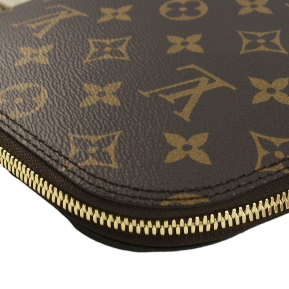 Louis Vuitton Alma Monogram Canvas Backpack Brown