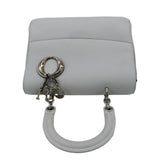 Christian Dior Be Dior Small Leather Flap Shoulder Bag Grey