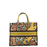 Christian Dior Book Large Embroidered Paisley Tote Bag Multicolor