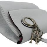 Christian Dior Be Dior Small Leather Flap Shoulder Bag Grey