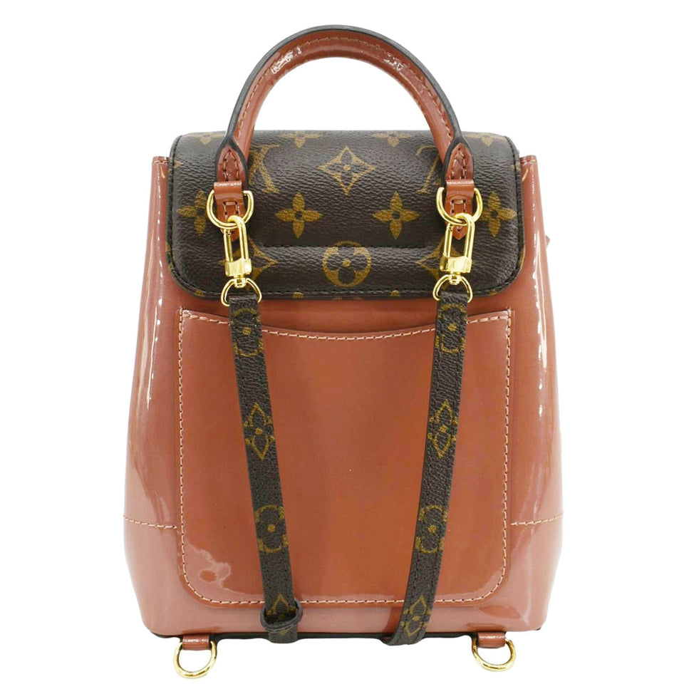 Louis Vuitton Hot Springs Patent Monogram Backpack Pink