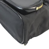 Prada Re-Nylon Brushed Leather Crossbody Backpack Black