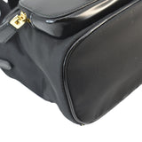 Prada Re-Nylon Brushed Leather Crossbody Backpack Black