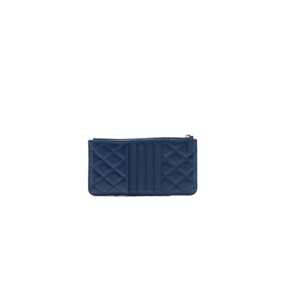 Chanel PHONE POUCH CAVIAR NAVY BLUE