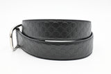 Gucci Belt in Black MicroGuccissima Leather