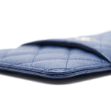 Chanel PHONE POUCH CAVIAR NAVY BLUE