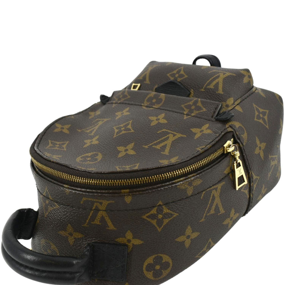 Louis Vuitton Palm Springs Mini Monogram Canvas Backpack Brown
