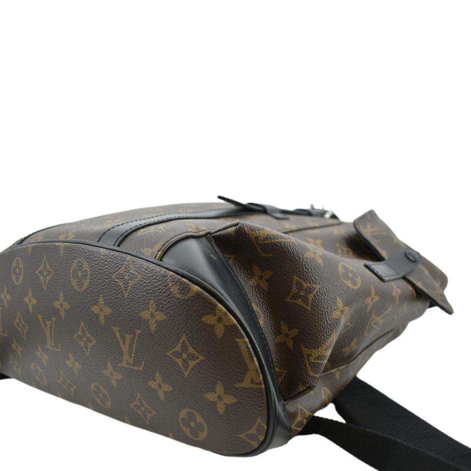 Louis Vuitton Christopher Monogram Macassar Canvas Backpack Bag Brown