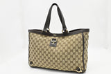 Gucci Abbey Tote Bag in Beige GG Canvas