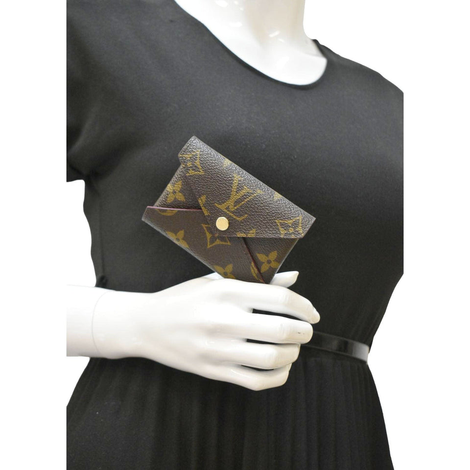 Louis Vuitton Kirigami Small Monogram Canvas Pochette Clutch Brown