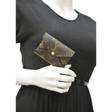 Louis Vuitton Kirigami Small Monogram Canvas Pochette Clutch Brown