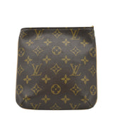 Louis Vuitton Partition Monogram Canvas Wristlet Clutch Bag Brown