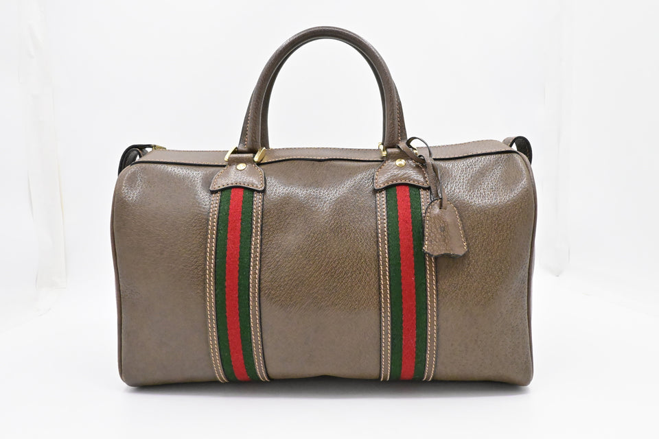 Gucci Boston Bag in Brown Leather