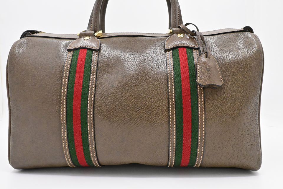 Gucci Boston Bag in Brown Leather
