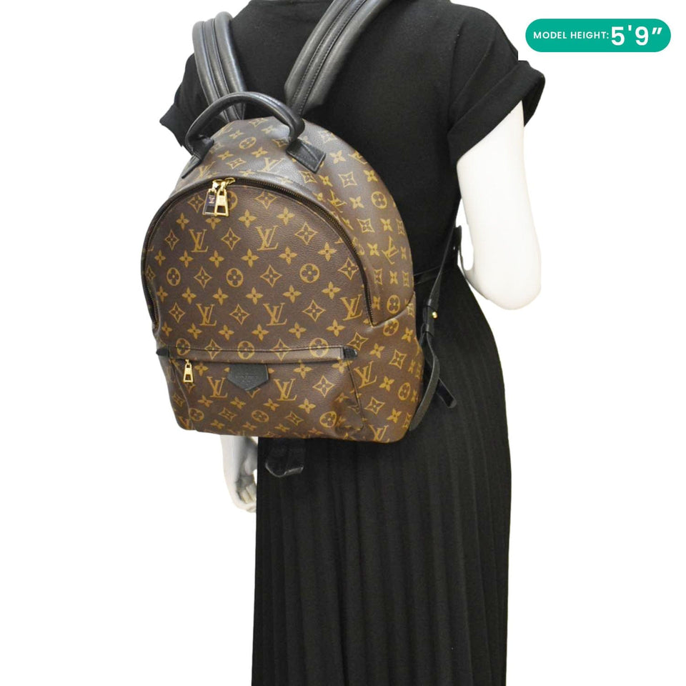 Louis Vuitton Palm Springs MM Monogram Canvas Backpack Brown