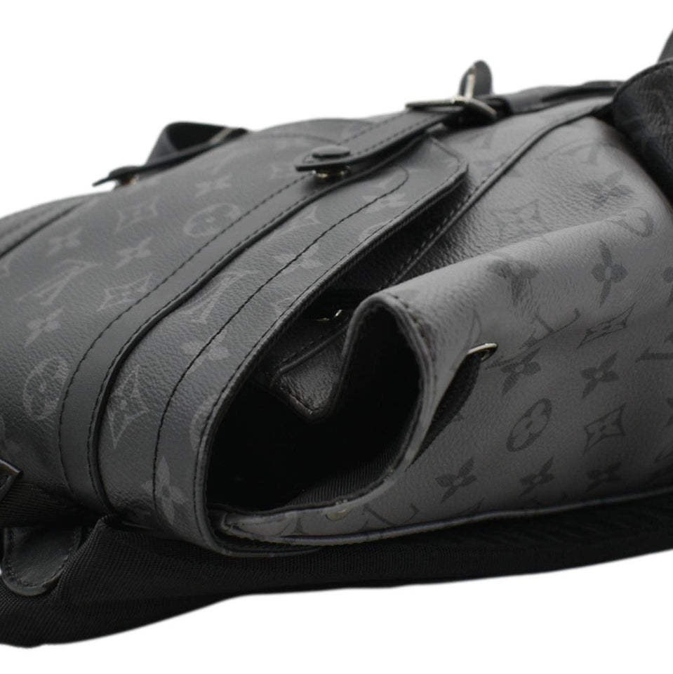 Louis Vuitton Christopher PM Reverse Monogram Eclipse Backpack Bag Black