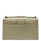 Christian Dior Micro Cannage 30 Montaigne Patent Leather Crossbody Bag Light Beige