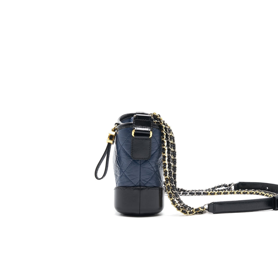 Chanel SMALL GABRIELLE HOBO BAG NAVY/ BLACK