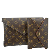 Louis Vuitton Kirigami Pochette Monogram Canvas Clutch Brown