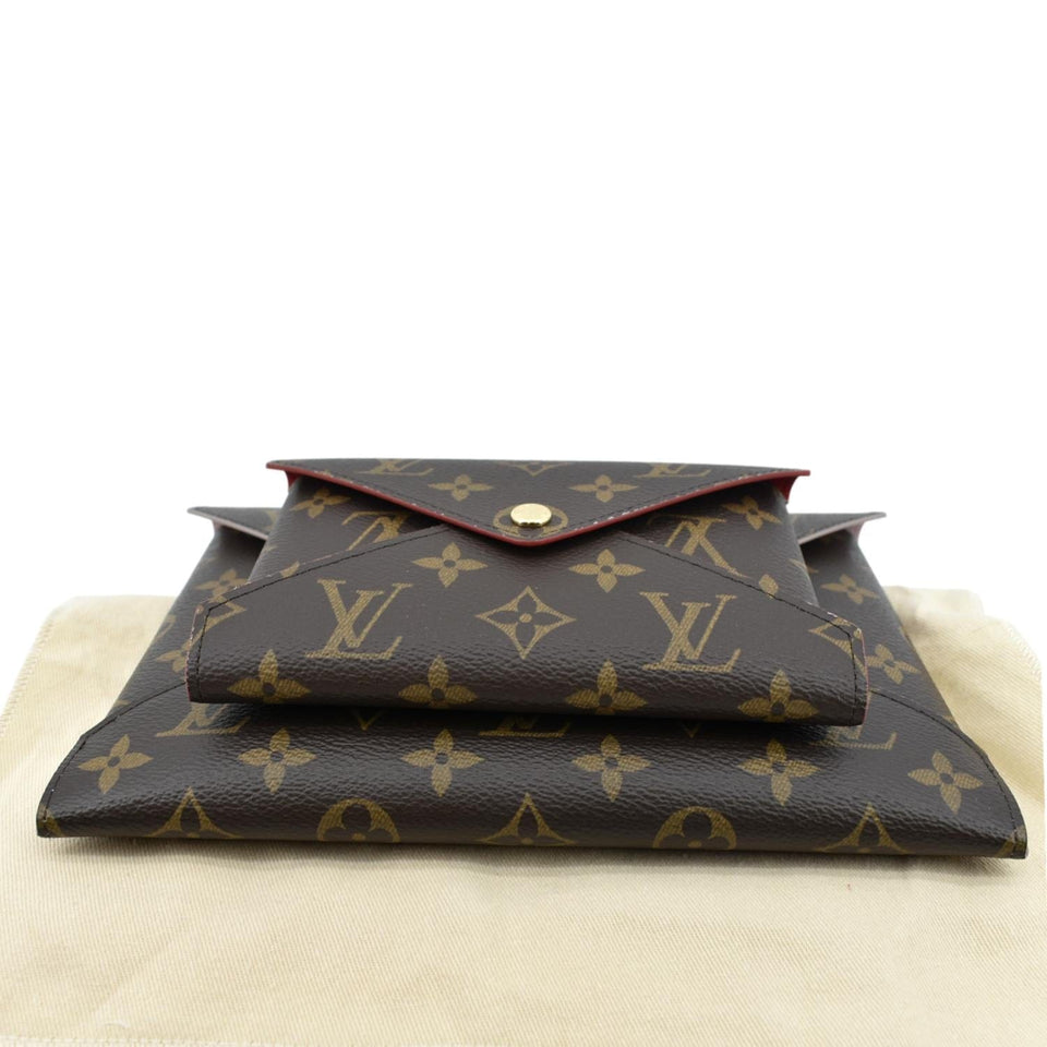 Louis Vuitton Kirigami Pochette Monogram Canvas Clutch Brown