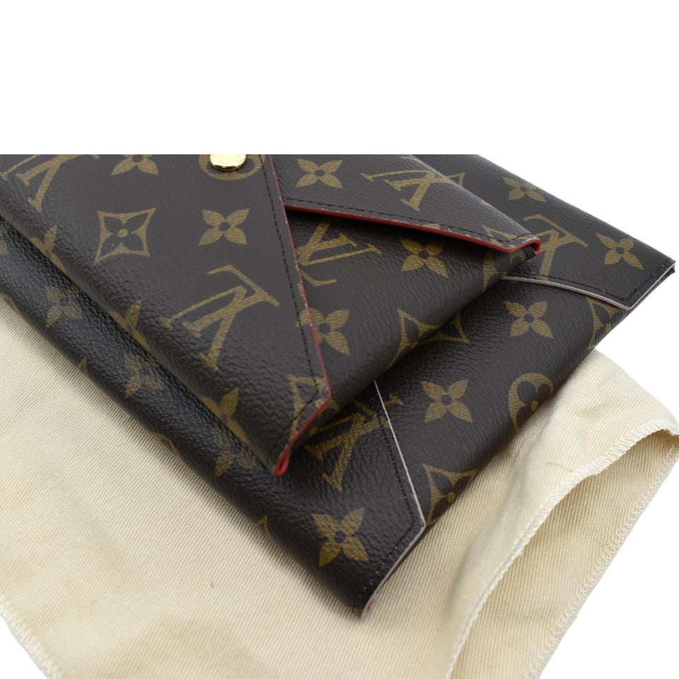 Louis Vuitton Kirigami Pochette Monogram Canvas Clutch Brown