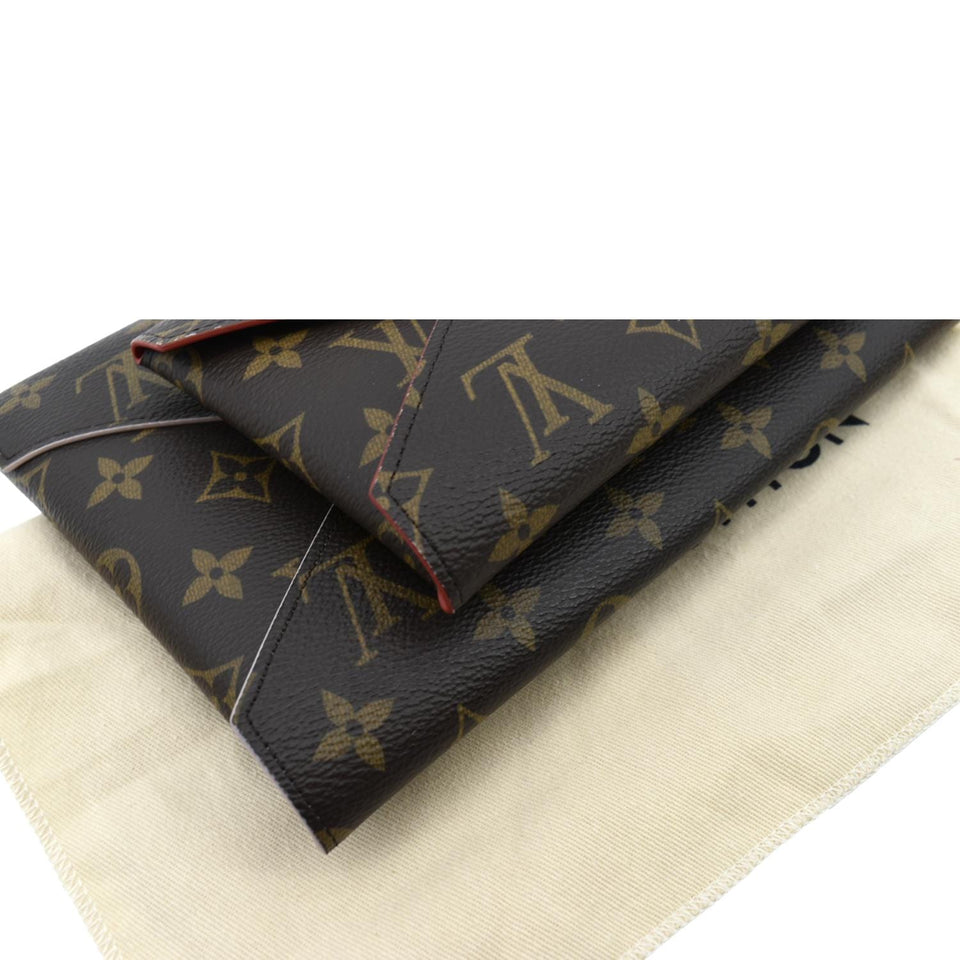 Louis Vuitton Kirigami Pochette Monogram Canvas Clutch Brown