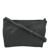 Louis Vuitton Pallas Monogram Empreinte Clutch Crossbody Bag Black