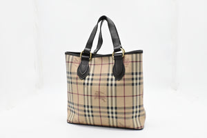Burberry Handbag in Checked Coated Canvas