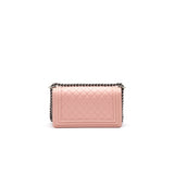Chanel BOY Chanel HANDBAG LAMBSKIN PALE PINK