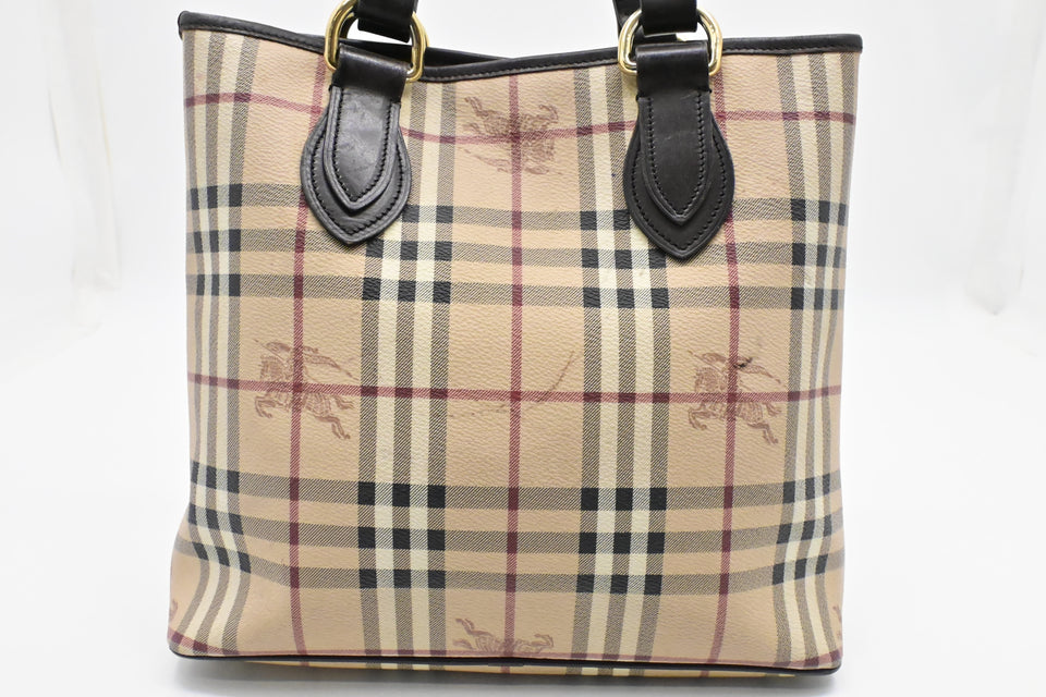 Burberry Handbag in Checked Coated Canvas