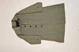 Burberry Trench Coat in Green-Grey Cotton