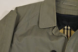 Burberry Green-Gray Trench Coat